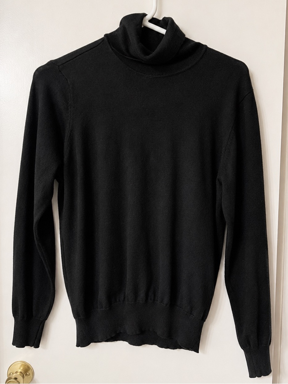 Madison Gray Black Mock Neck Sweater Size Large